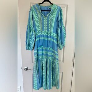 Just Bellina Long Sleeve Maxi Dress